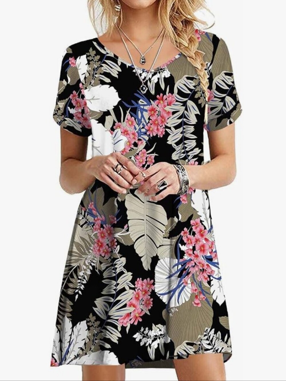 Summer Casual Dress With Pocketa